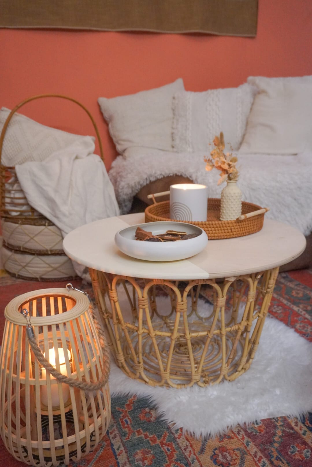 How to create a a boho coffee table - Ikea Hack