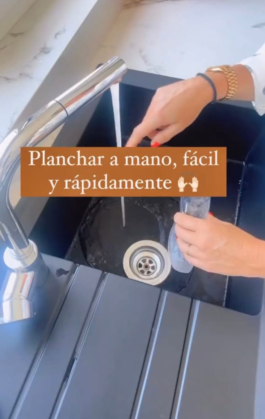 Planchar con las manos