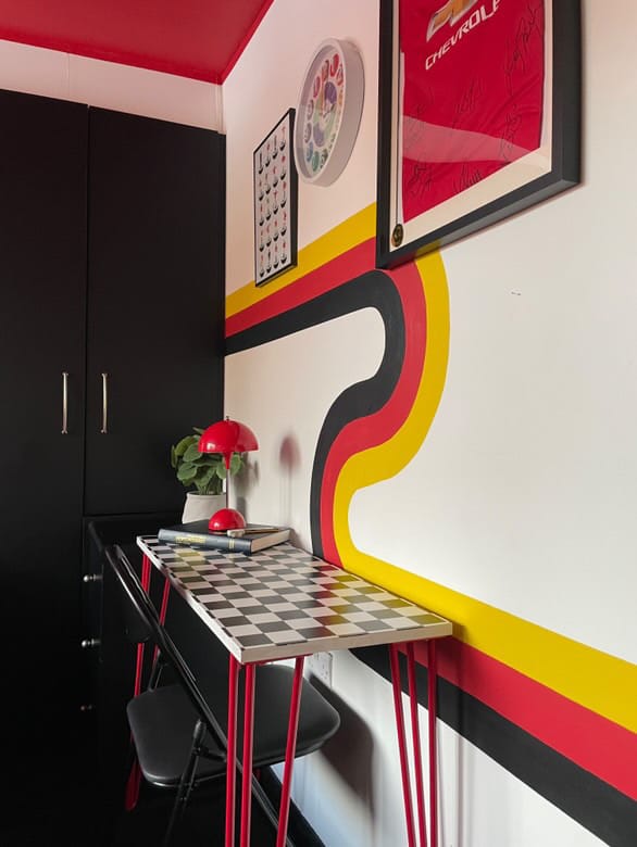 How to Create a DIY Checkerboard Desk on a Budget